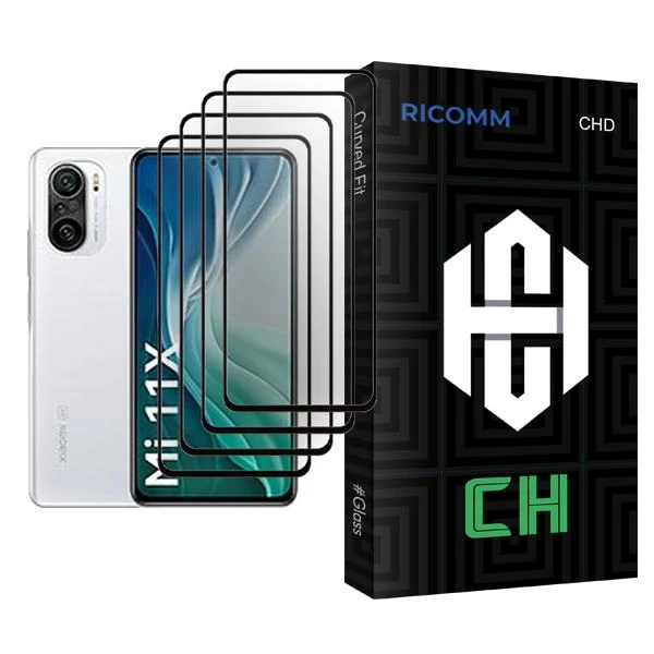 محافظ صفحه نمایش ریکام مدل CH Glass MIX004 مناسب برای گوشی موبایل شیائومی Mi 11X بسته چهار عددی