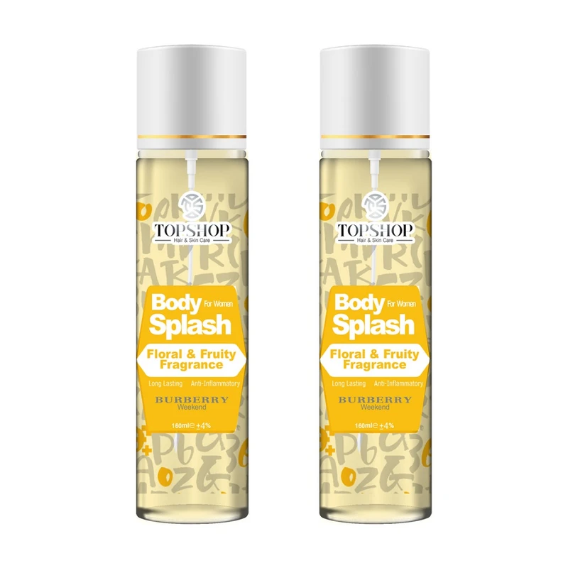 بادی اسپلش زنانه تاپ شاپ مدل BURBERRY Weekend  حجم 160 میلی لیتر بسته 2 عددی 