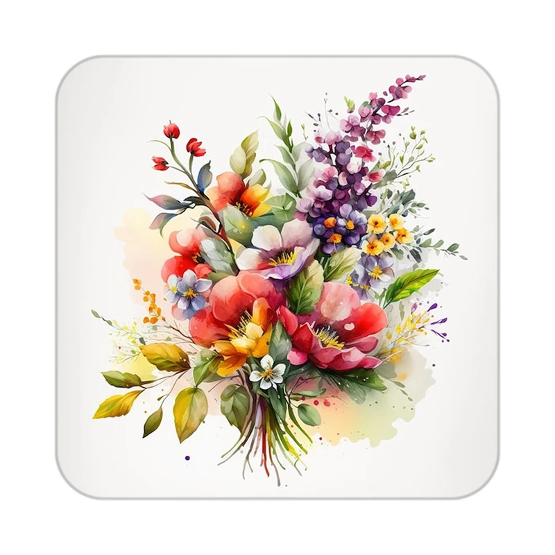 زیر لیوانی کاکتی طرح گل مدل mp19582