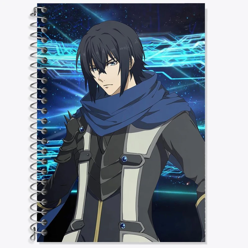 دفتر زبان 50 برگ خندالو مدل سه خط طرح آماکی انیمه ظهور قهرمان سپر کد 15956