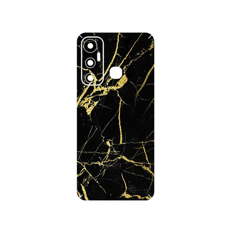 برچسب پوششی ماهوت مدل Graphite_Gold_Marble مناسب برای گوشی موبایل اینفینیکس Hot 11