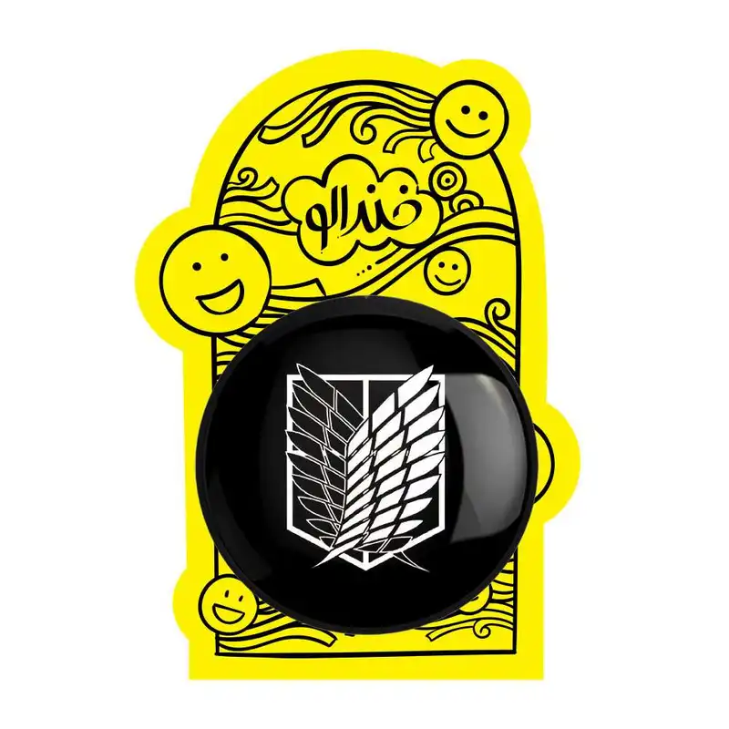 آینه جیبی خندالو طرح انیمه اتک آن تایتان Attack on Titan کد 4851