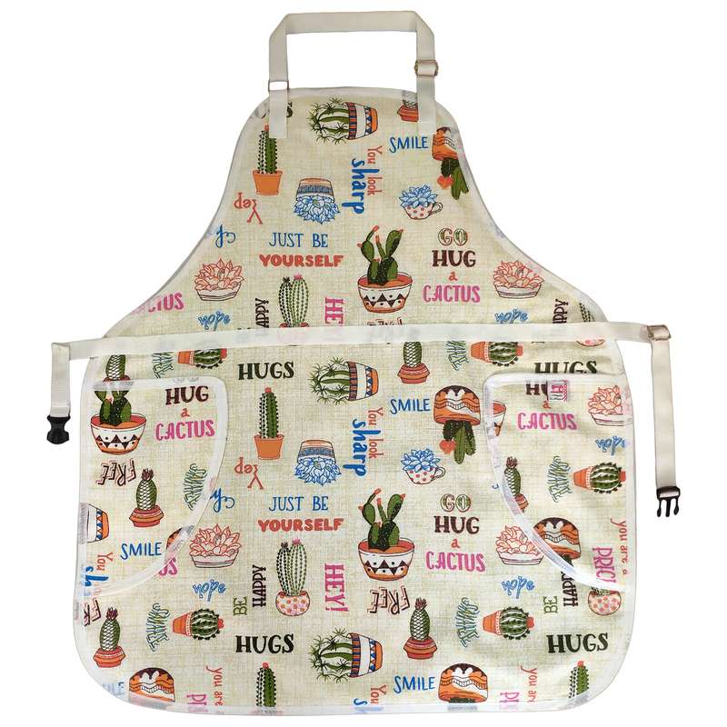 پیش بند آشپزخانه منسوجات خسروشاهی برتر مدل دیلی طرح کاکتوس کد P1004