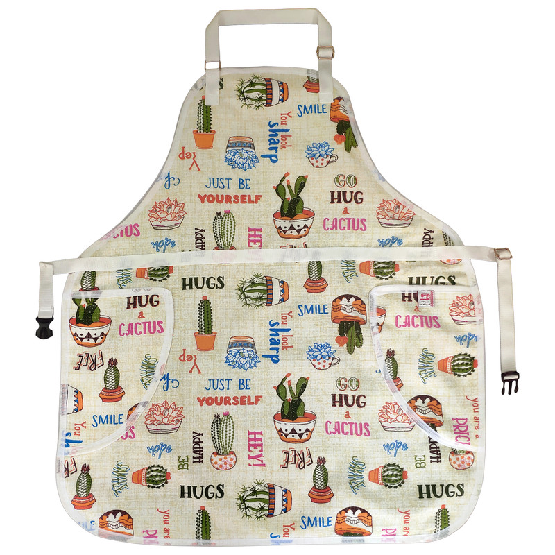 پیش بند آشپزخانه منسوجات خسروشاهی برتر مدل دیلی طرح کاکتوس کد P1004