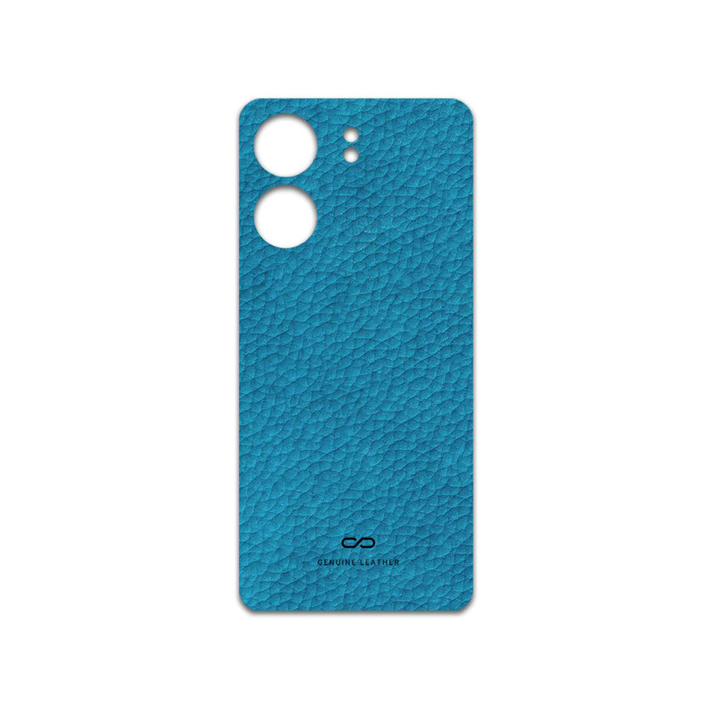 برچسب پوششی ماهوت مدل Blue-Leather مناسب برای گوشی موبایل شیائومی Poco C65