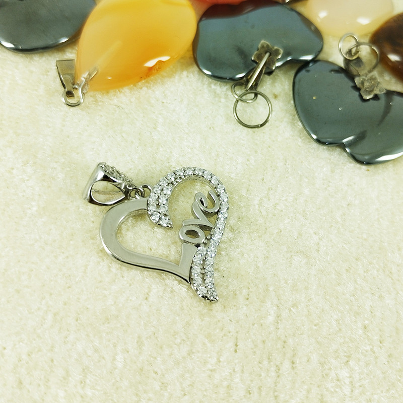 آویز گردنبند نقره زنانه سلین کالا مدل love کد 15