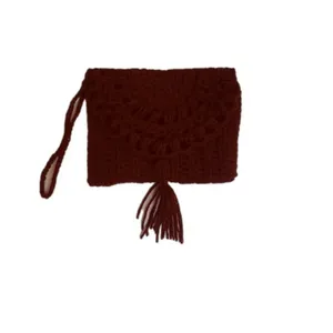 کیف دستی دست دوز زنانه مدل دکمه ای 