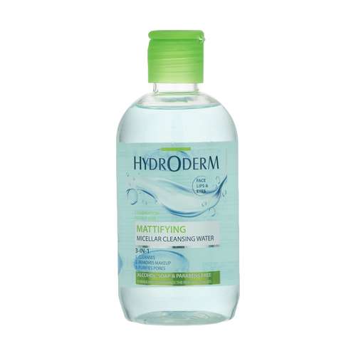 محلول پاک کننده آرایش صورت هیدرودرم مدل برگ حجم 250 میلی لیتر 