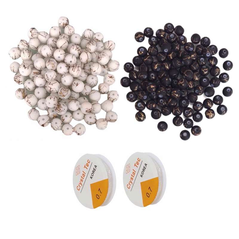 مهره و کش دستبند کد 172 مجموعه 102 عددی مجموعه 4 عددی