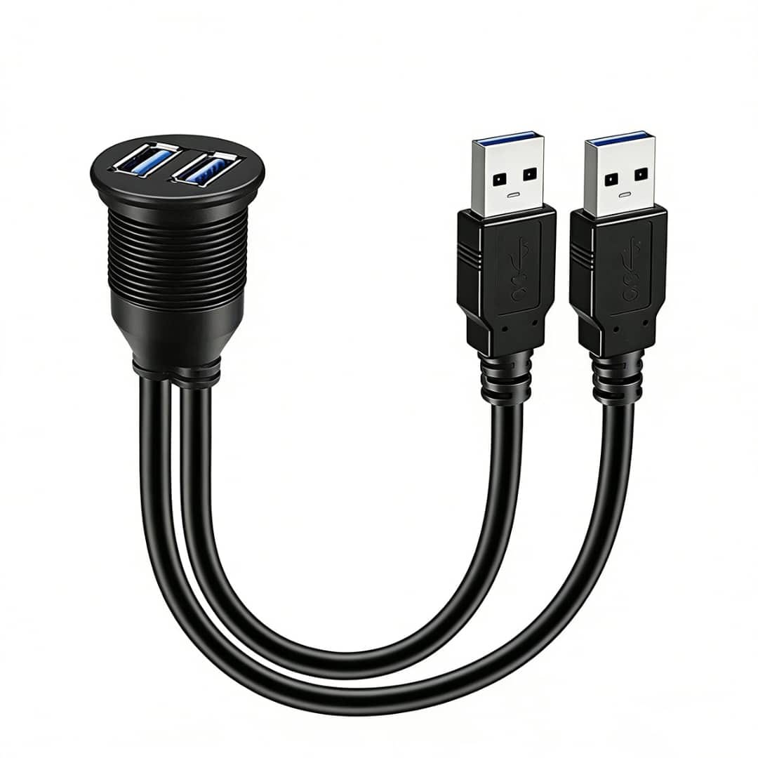 پورت پنلی خودرو مدل دوال USB.3