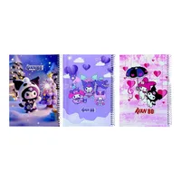 دفتر مشق 80 برگ آوان مدل حاشیه دار کرومی مجموعه 3 عددی