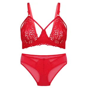 ست شورت و سوتین زنانه مدل گیپور 5-367