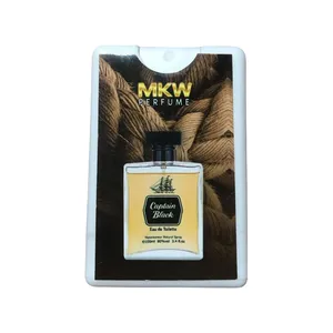 عطر جیبی مردانه ام کی دبلیو مدل CAPTAIN BLACK حجم 20 میلی لیتر