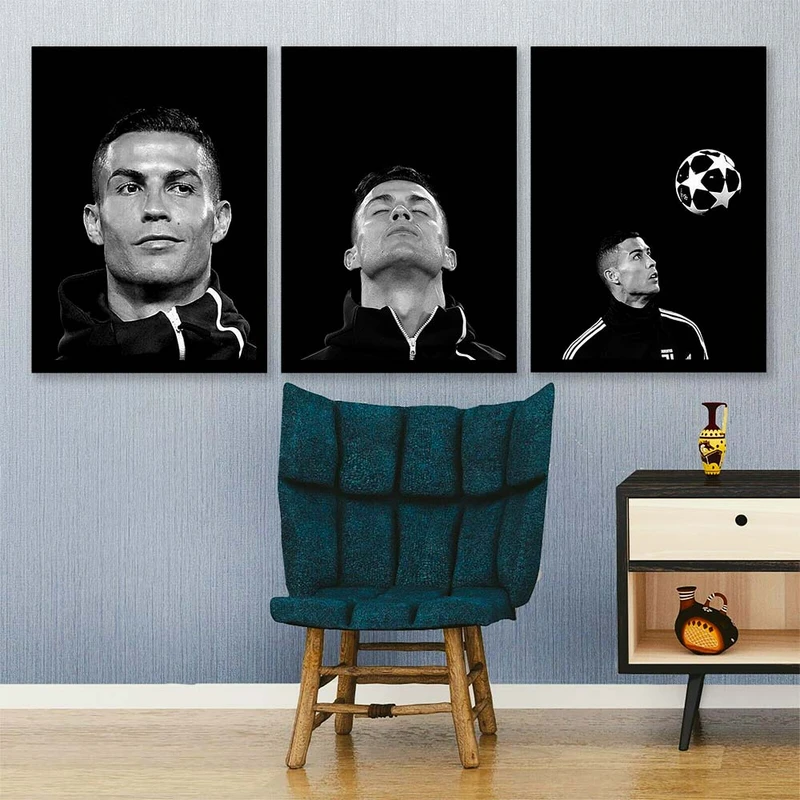 تابلو صبا مدل کریستیانو رونالدو کد LA3202 مجموعه 3 عددی
