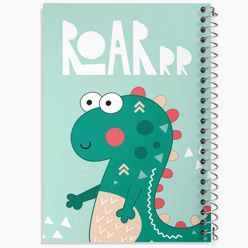 دفتر شطرنجی 50 برگ خندالو مدل دایناسور کد N521