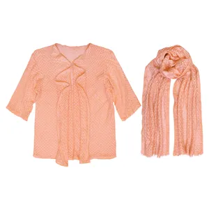 رویه زنانه مدل توری G09 به همراه شال