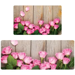 پادری مدل سه لایه رویه مخمل طرح گل کد 4502 مجموعه دو عددی