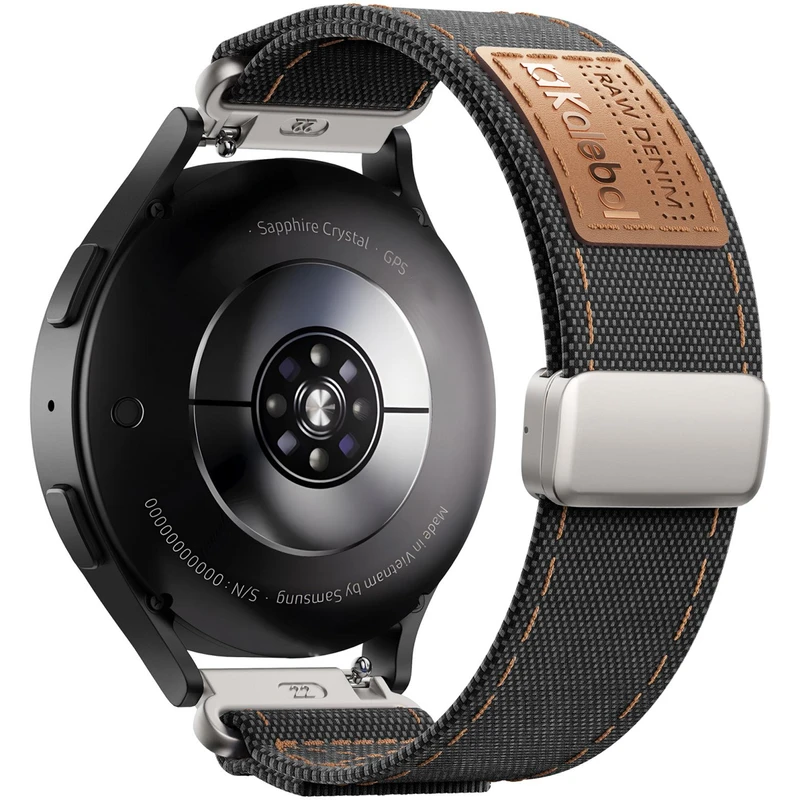 بند اسپریگ مدل Kalebol Denim TW مناسب برای ساعت هوشمند ناتینگ CMF Watch Pro 22mm