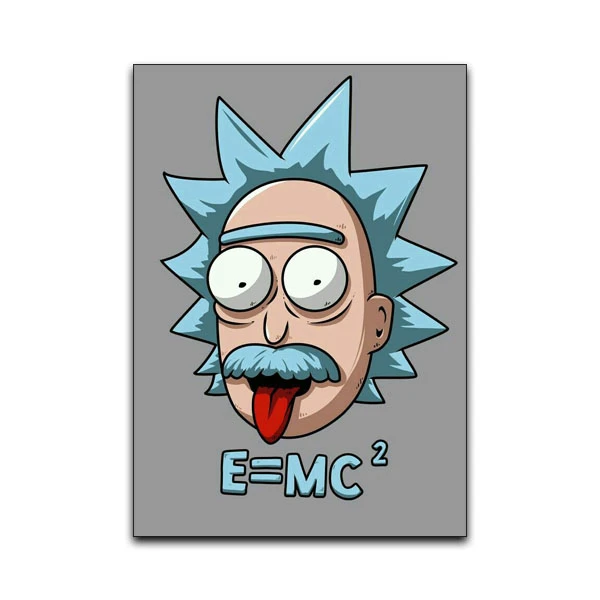 تابلو شاسی گوفی مدل انیمیشن ریک و مورتی طرح Rick and Morty کد EMC2