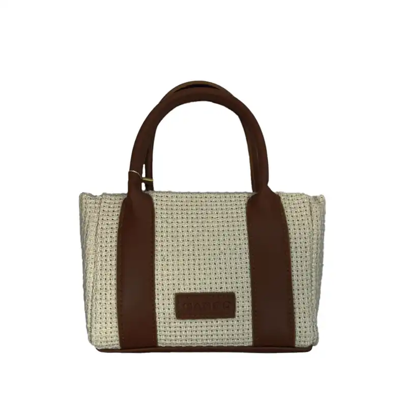 کیف دستی بافتنی زنانه مدل کنفی