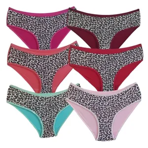 شورت زنانه مدل نخی طرح پلنگی کد ntd بسته 6 عددی