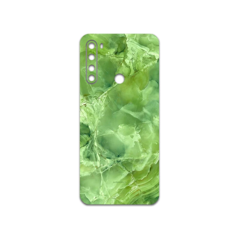 برچسب پوششی ماهوت مدل Green-Crystal-Marble مناسب برای گوشی موبایل شیائومی Redmi Note 8 2021