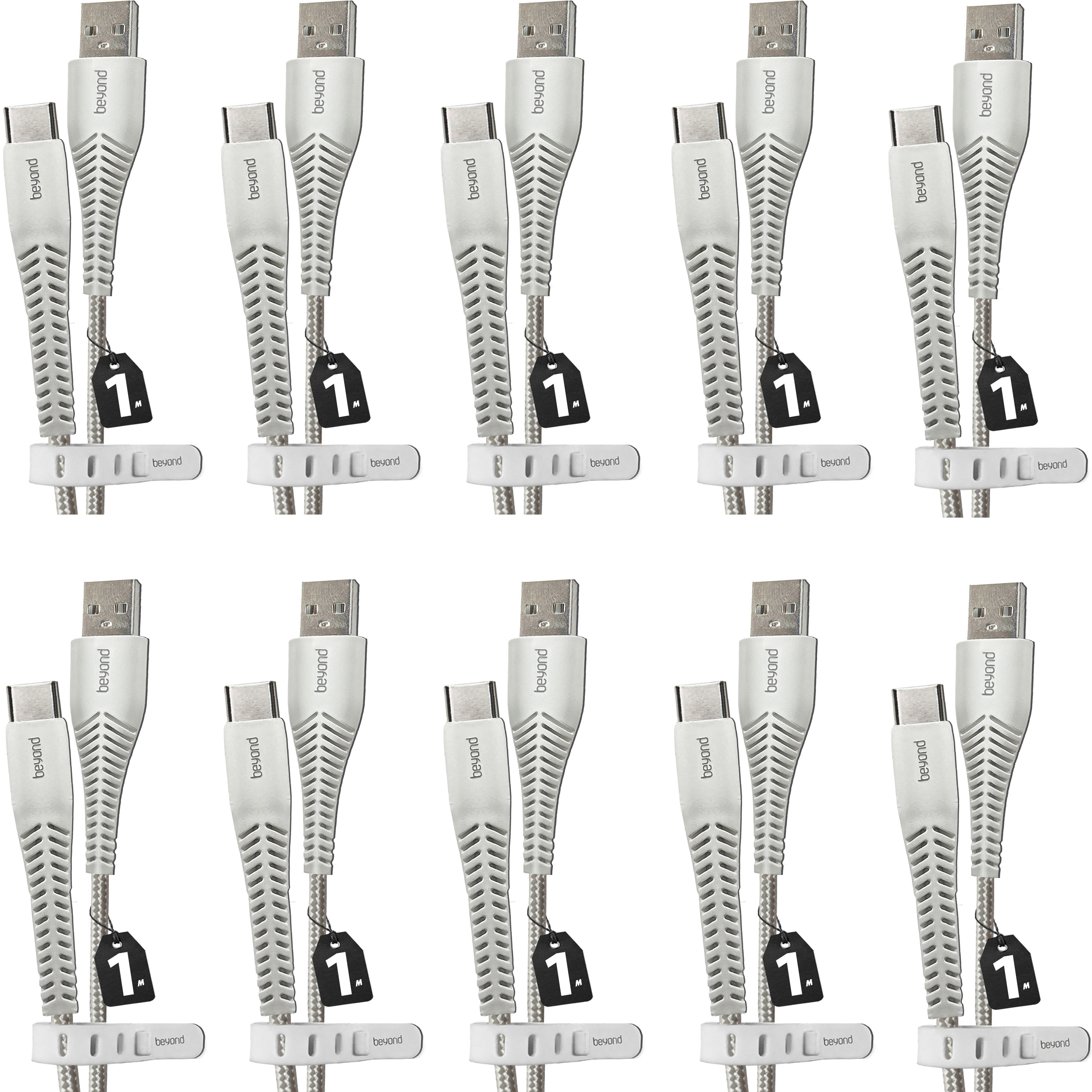 کابل تبدیل USB به USB-C بیاند مدل BUC-301 FAST CHARGE طول 1 متر بسته ده عددی