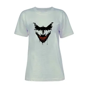 تی شرت آستین کوتاه زنانه مدل جوکر کد L64 رنگ طوسی