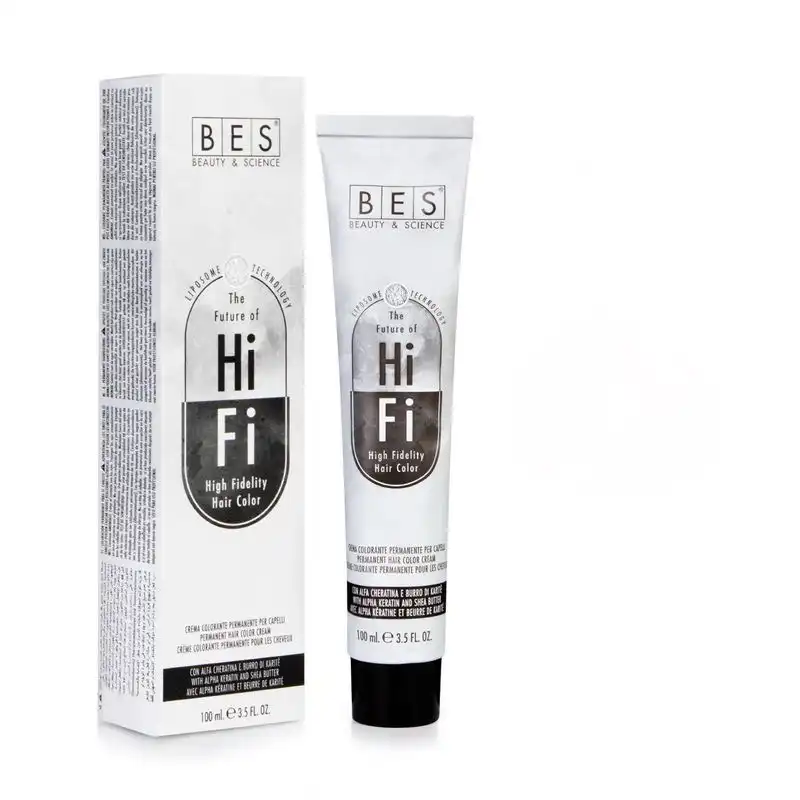 رنگ مو بس مدل hifi شماره 8.7 حجم 100 میلی لیتر رنگ تنباکویی روشن