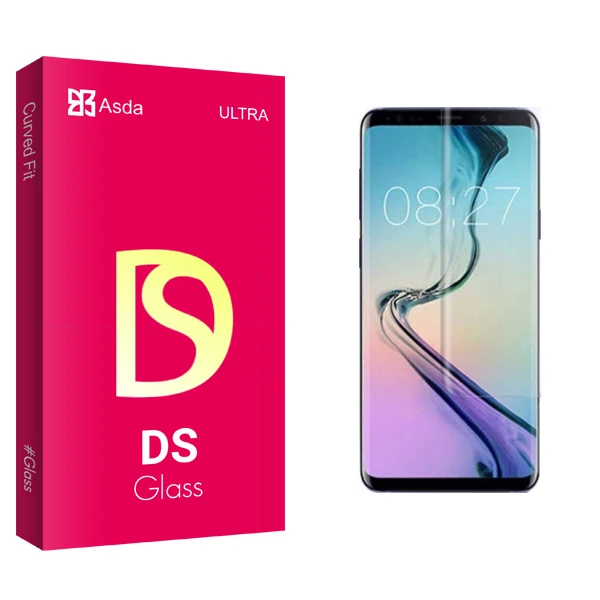 محافظ صفحه نمایش شیشه ای آسدا مدل DS Glass یووی UV مناسب برای گوشی موبایل سامسونگ Galaxy S22 ULTRA