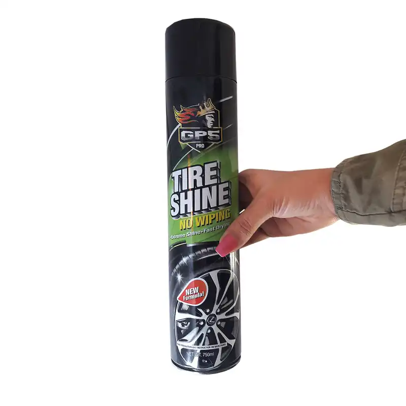 اسپری براق کننده لاستیک خودرو جی پی 5 مدل pro حجم 750 میلی لیتر