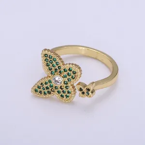 انگشتر طلا 18 عیار زنانه آراقیراتیس طرح پروانه کد Ara0137