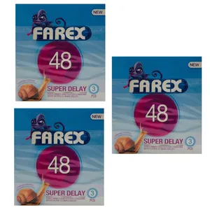 کاندوم فارکس مدل SUPER DELAY 48 مجموعه 3 عددی