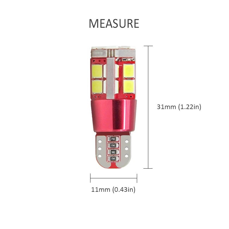لامپ سکن خودرو اچ اف دی طرح 22SMD بسته دو عددی