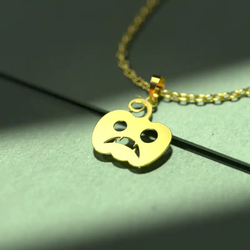 گردنبند طلا 18 عیار زنانه مدوپد مدل هالووین کد G3-1-1272