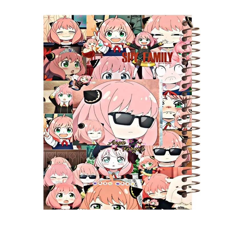 دفتر رنگ آمیزی 40 برگ طرح انیمه مدل انیا کد R62