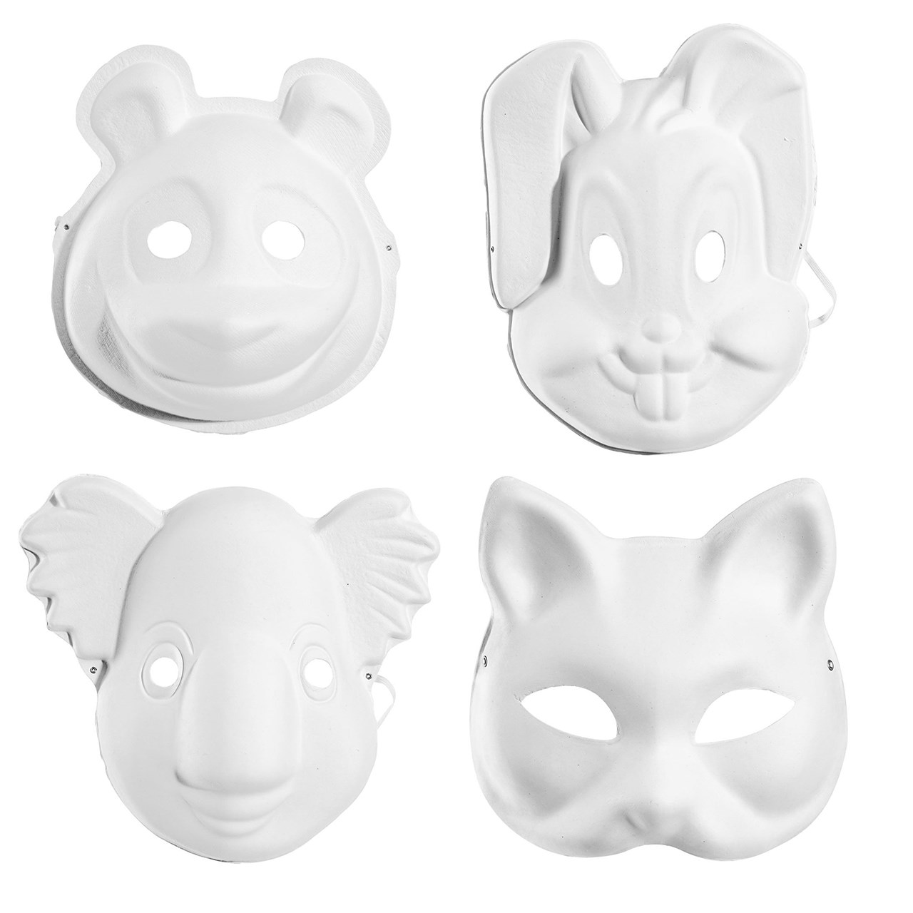 ماسک سه بعدی حیوانات مدل 26357 بسته 4 عددی