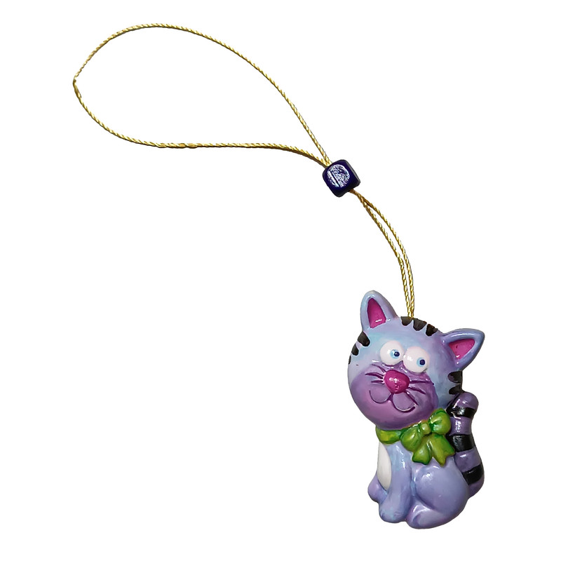 آویز تزیینی مدل گربه پاپیونی کد AF-9