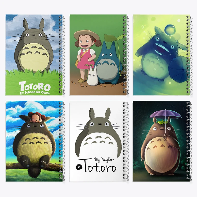 دفتر نقاشی 50 برگ خندالو طرح انیمه توتورو کد 606 مجموعه 6 عددی