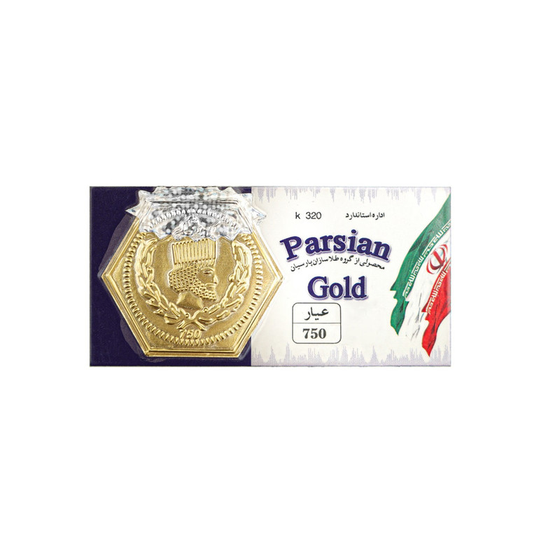 سکه طلا گرمی 18 عیار مدل پارسیان آفرینش k050 مجموع 19 عددی