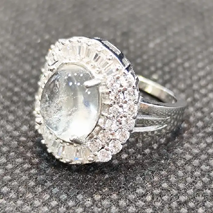 انگشتر نقره زنانه مدل سنگ در نجف کد 390