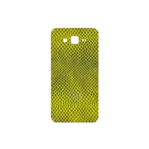 MAHOOT Yellow Snake Skin Cover Sticker for Samsung Galaxy J7 2015