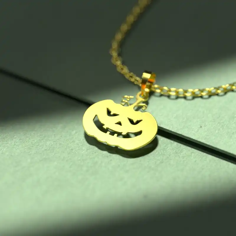 گردنبند طلا 18 عیار زنانه مدوپد مدل هالووین کد G3-1-1082