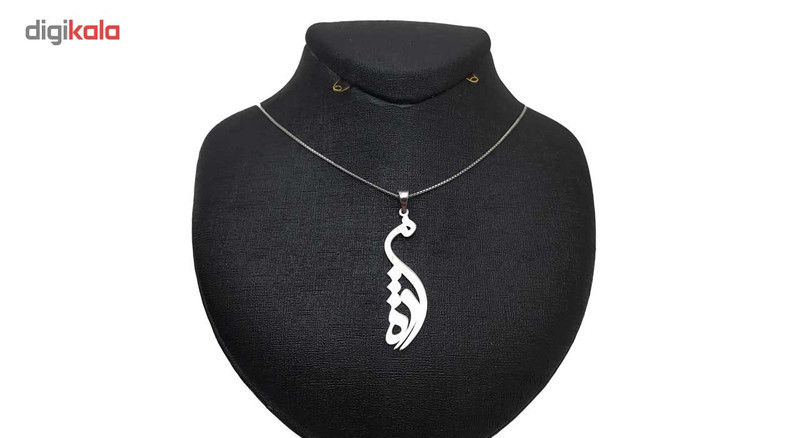 گردنبند نقره ترمه مدل اسم مژده RT4 گردنبند نقره ترمه مدل اسم مژده RT4