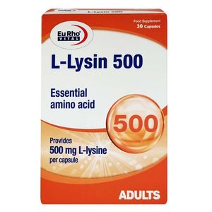 کپسول ال لیزین یوروویتال - 500 میلی گرم بسته 30 عددی