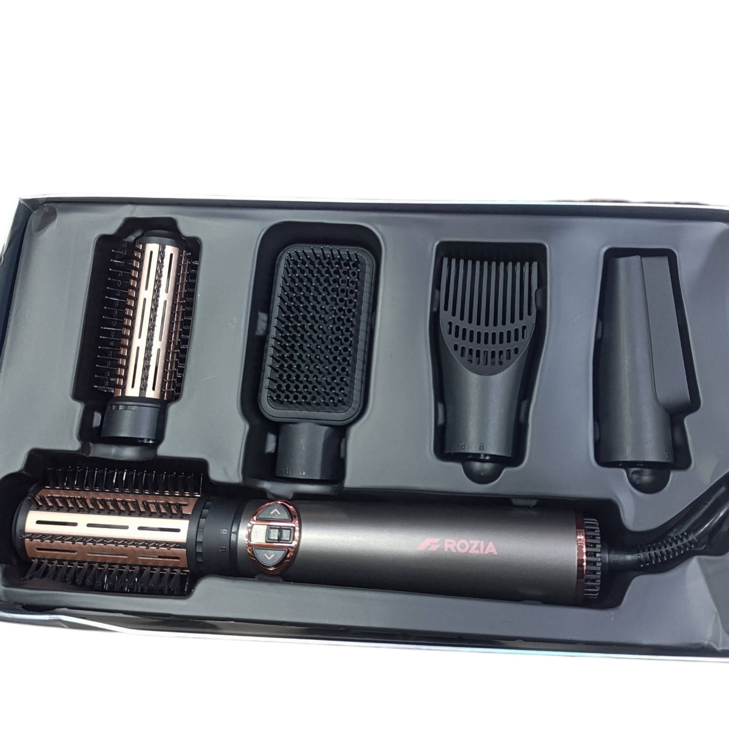 سشوار برسدار چرخشی 1000 وات روزیا مدل HC8116 5in1 سشوار برسدار چرخشی 1000 وات روزیا مدل HC8116 5in1