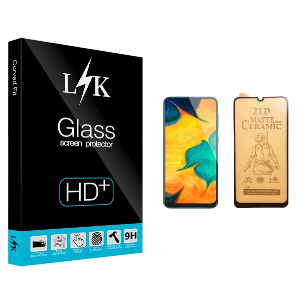 محافظ صفحه نمایش سرامیکی ال کی مدل +LITE مناسب برای گوشی موبایل سامسونگ Galaxy A30