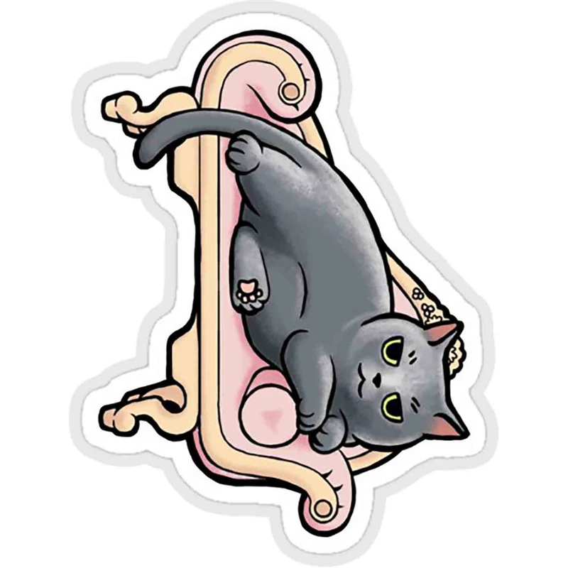 استیکر لپ تاپ طرح chonk lounge cat کد ST328