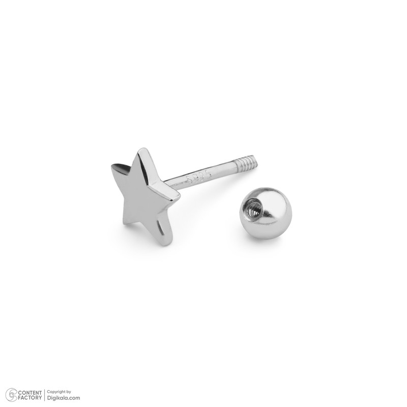 پیرسینگ گوش نقره زنانه مایا ماهک مدل MSP069