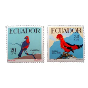 تمبر یادگاری مدل طوطی کد bc-1347 مجموعه 2 عددی